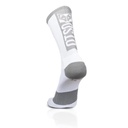 Cycling Socks White & Silver Grey
