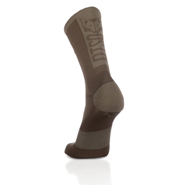 Cycling Socks High Cut Coffee & Gold