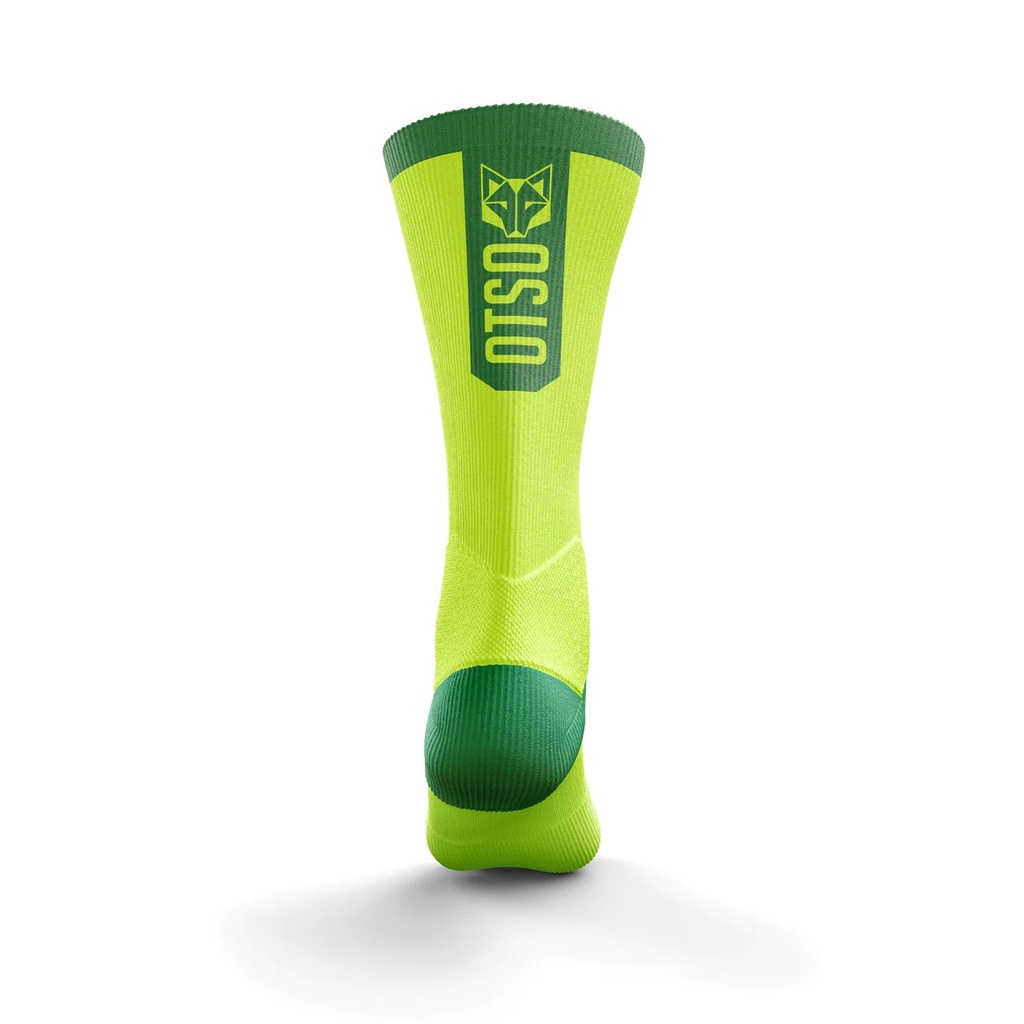 Cycling Socks High Cut Fluo Green