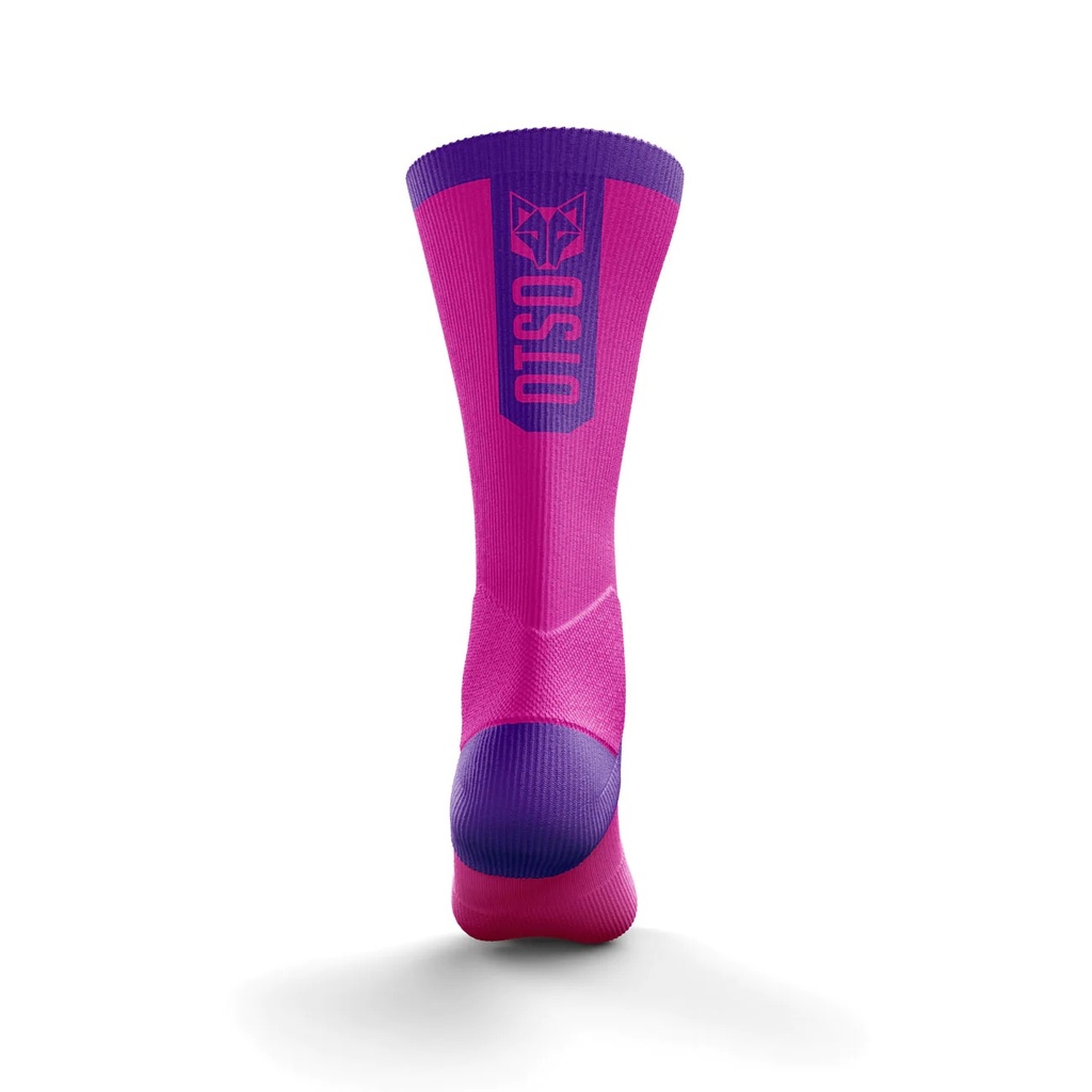 Cycling Socks High Cut Fluo Pink