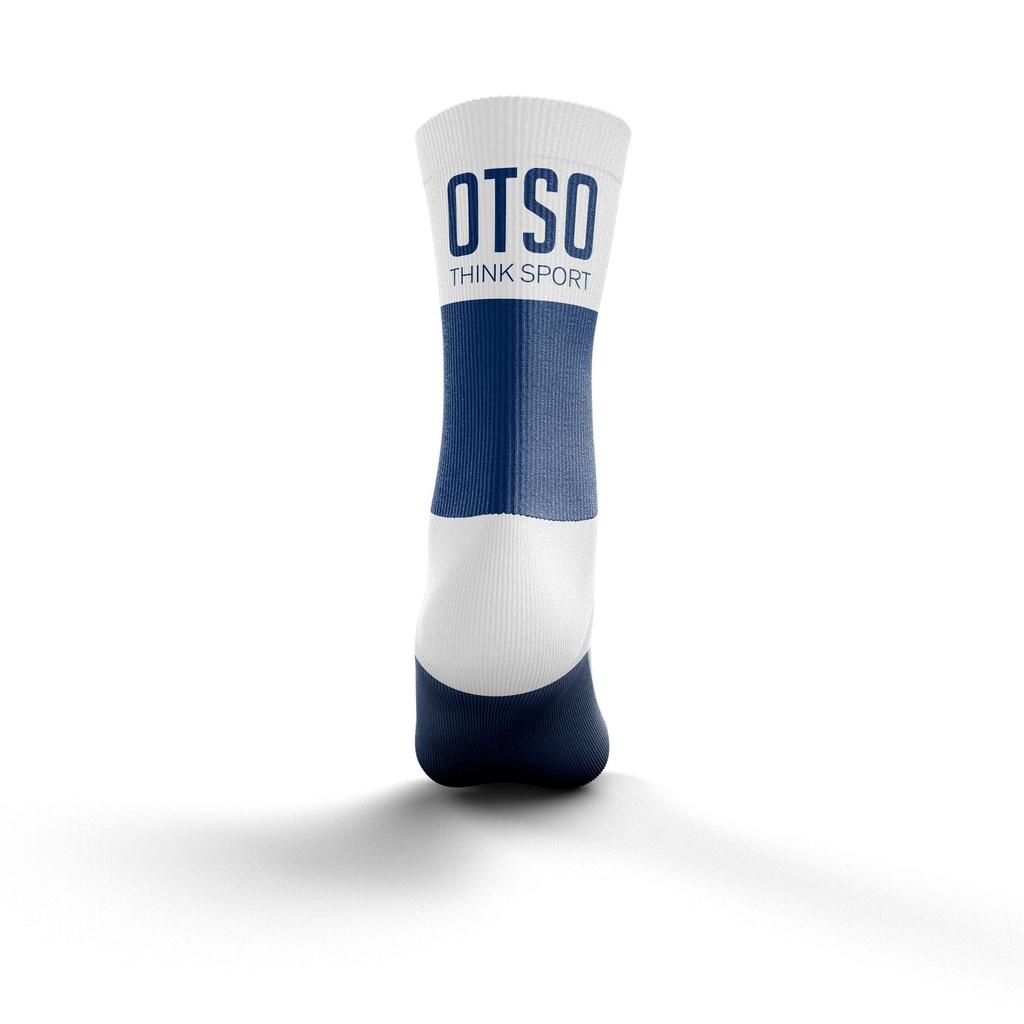 Multisport Socks Medium Cut Electric Blue & White
