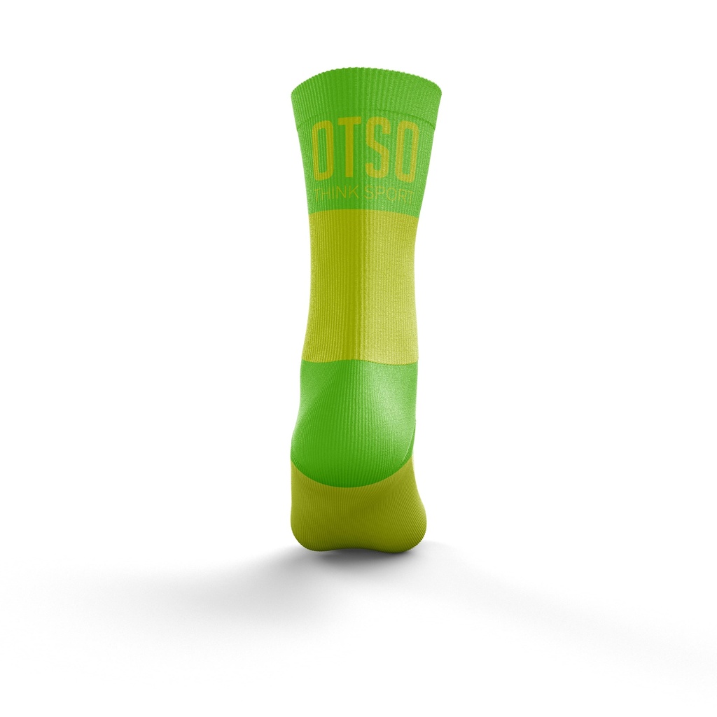 Multisport Socks Medium Cut Fluo Yellow & Fluo Green