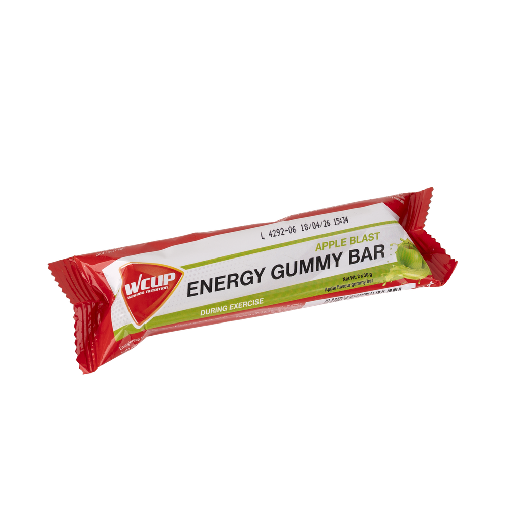 Wcup Energy Gummy Bar Apple Blast 24x60g