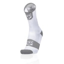 Cycling Socks High Cut White & Silver Grey