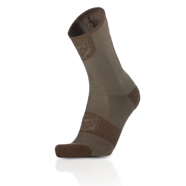 Cycling Socks High Cut Gold & Coffee