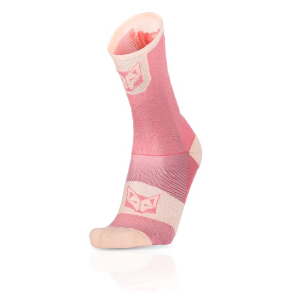 Cycling Socks High Cut Salmon & Coral Pink