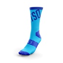 Cycling Socks High Cut Fluo Blue