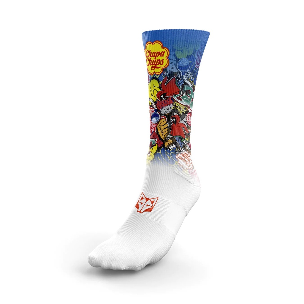 Funny Socks High Cut Chupa Chups Graffiti