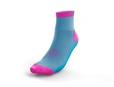 Multisport Socks Low Cut Light Blue & Fluo Pink