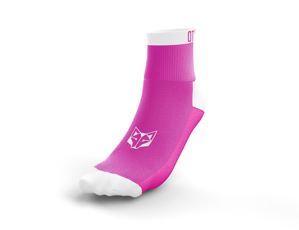 Multisport Socks Low Cut Fluo Pink & White