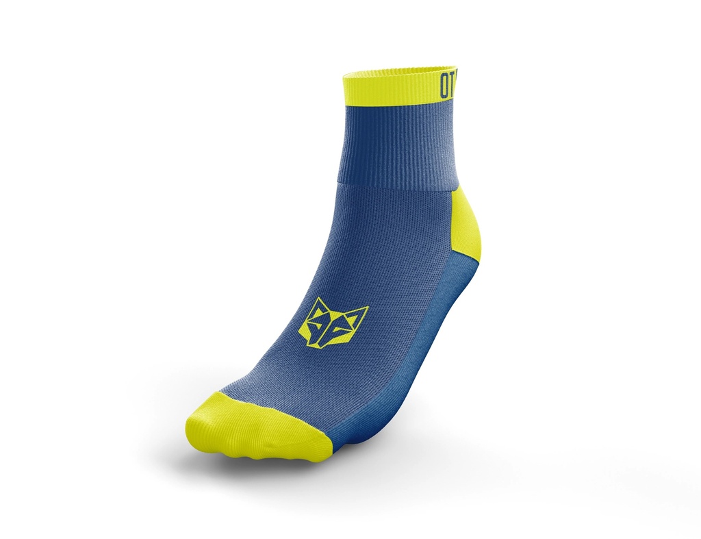 Multisport Socks Low Cut Electric Blue & Fluo Yellow
