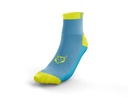 Multisport Socks Low Cut Light Blue & Fluo Yellow