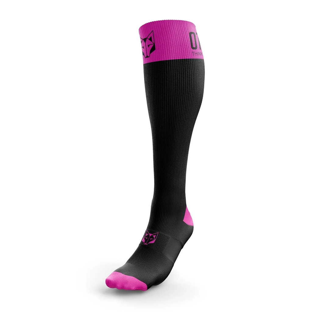 Recovery Socks Black & Fluo Pink