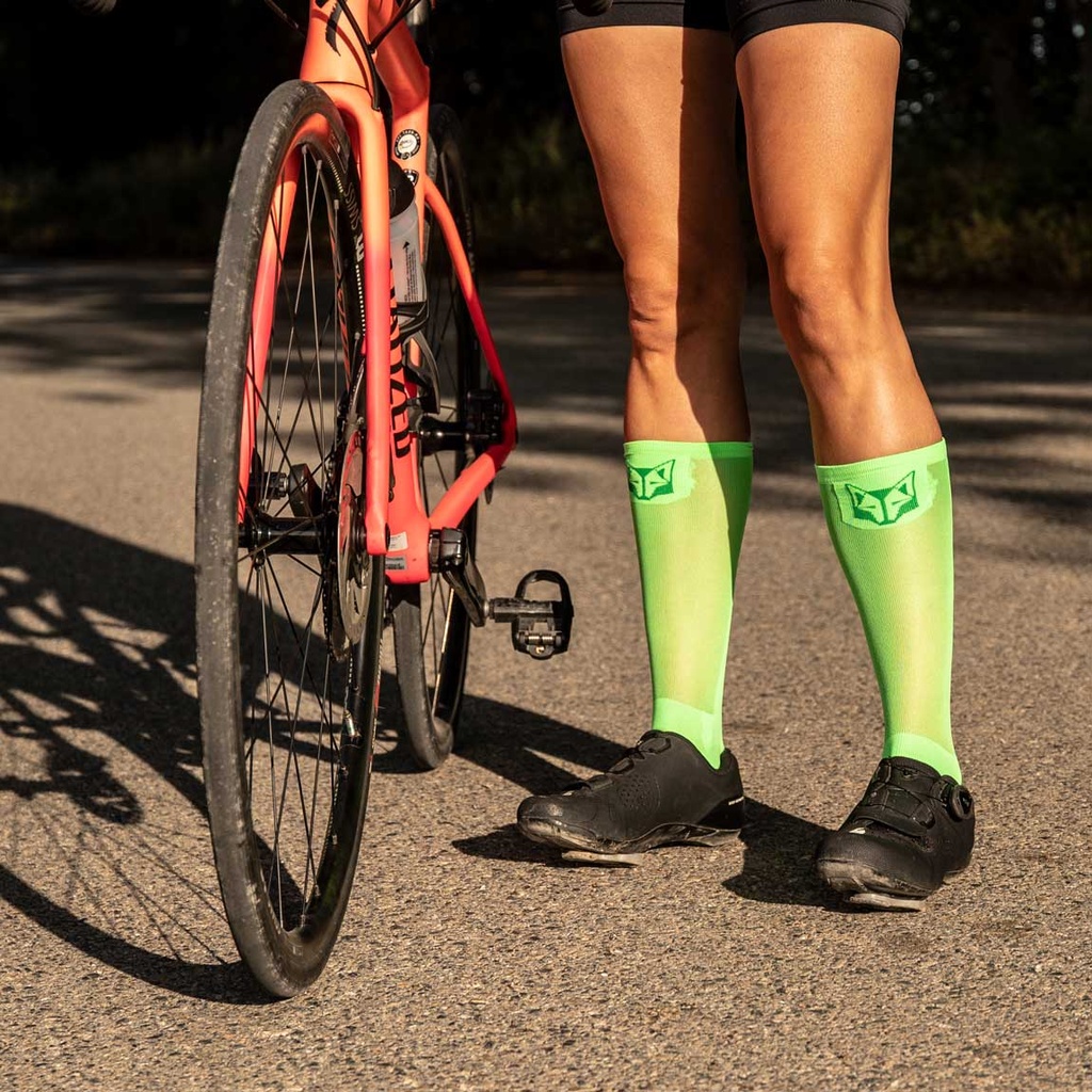 Cycling Socks UltraLight Fluo Green
