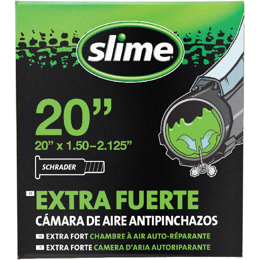 [30058SL] Slime Smart Tube 20 x 1.5 - 2.125" Schrader (box of 5)